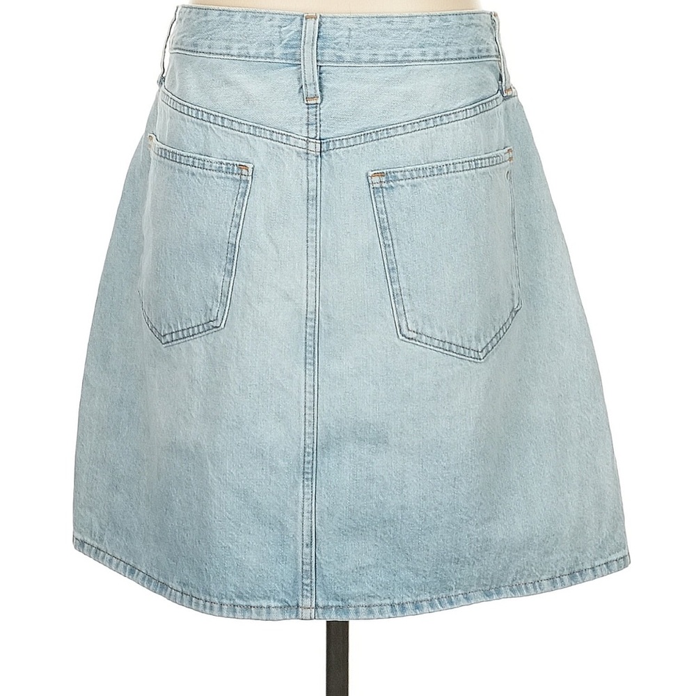 Madewell Light Blue A-Line Denim Skirt NWOT - Picture 2 of 5